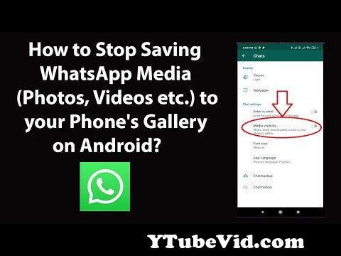 View Full Screen: how to stop saving whatsapp media photos videos etc to your phone39s gallery on android.jpg