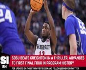 San Diego State University is headed to its first Final Four in school history after beating Creighton 57-56 after a last second foul call sent Darrion Trammel to the line to secure the win for the Aztecs.