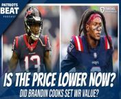 With Brandin Cooks being traded from the Houston Texans to the Dallas Cowboys for a 5th and future 6th round pick, it’s a buyer’s market on wide receivers. Alex Barth and Mike Kadlick break down what this means for a potential DeAndre Hopkins or Jerry Jeudy trade, as well as notable additions and subtractions thus far in free agency.&#60;br/&#62;------------------&#60;br/&#62;CLNS is powered by FanDuel. Gambling is now legal in Massachusetts! To celebrate, CLNS and FanDuel are giving players &#36;200 when they bet &#36;5. To claim your offer, go to https://fanduel.com/Boston &#60;br/&#62;&#60;br/&#62;21+ and present in MA. First online real money wager only. &#36;10 first deposit required. Bonus issued as nonwithdrawable Bonus Bets that expires in 14 days. Restrictions apply. See terms at sportsbook.fanduel.com. Gambling Problem? Hope is here. Gamblinghelplinema.org or call (800)-327-5050 for 24/7 support.&#60;br/&#62;